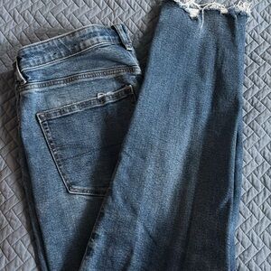 Classic Blue Distressed Women's Jeans